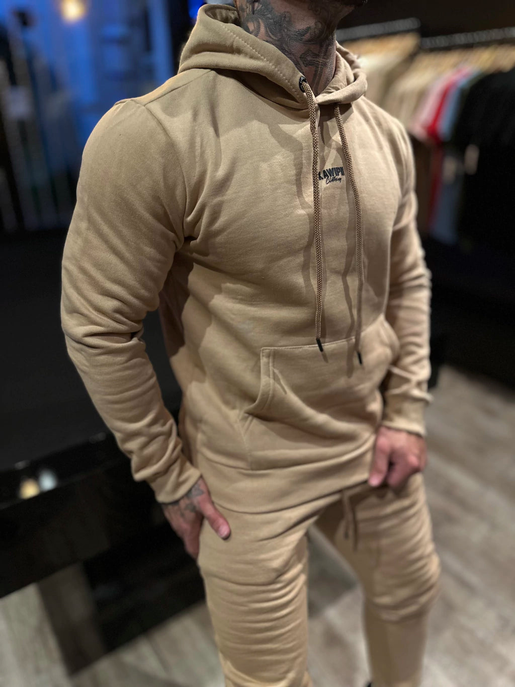 CONJUNTO MOLETOM KW BASIC CAMEL