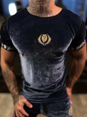 CONJUNTO VELUDO MOLHADO BLUE