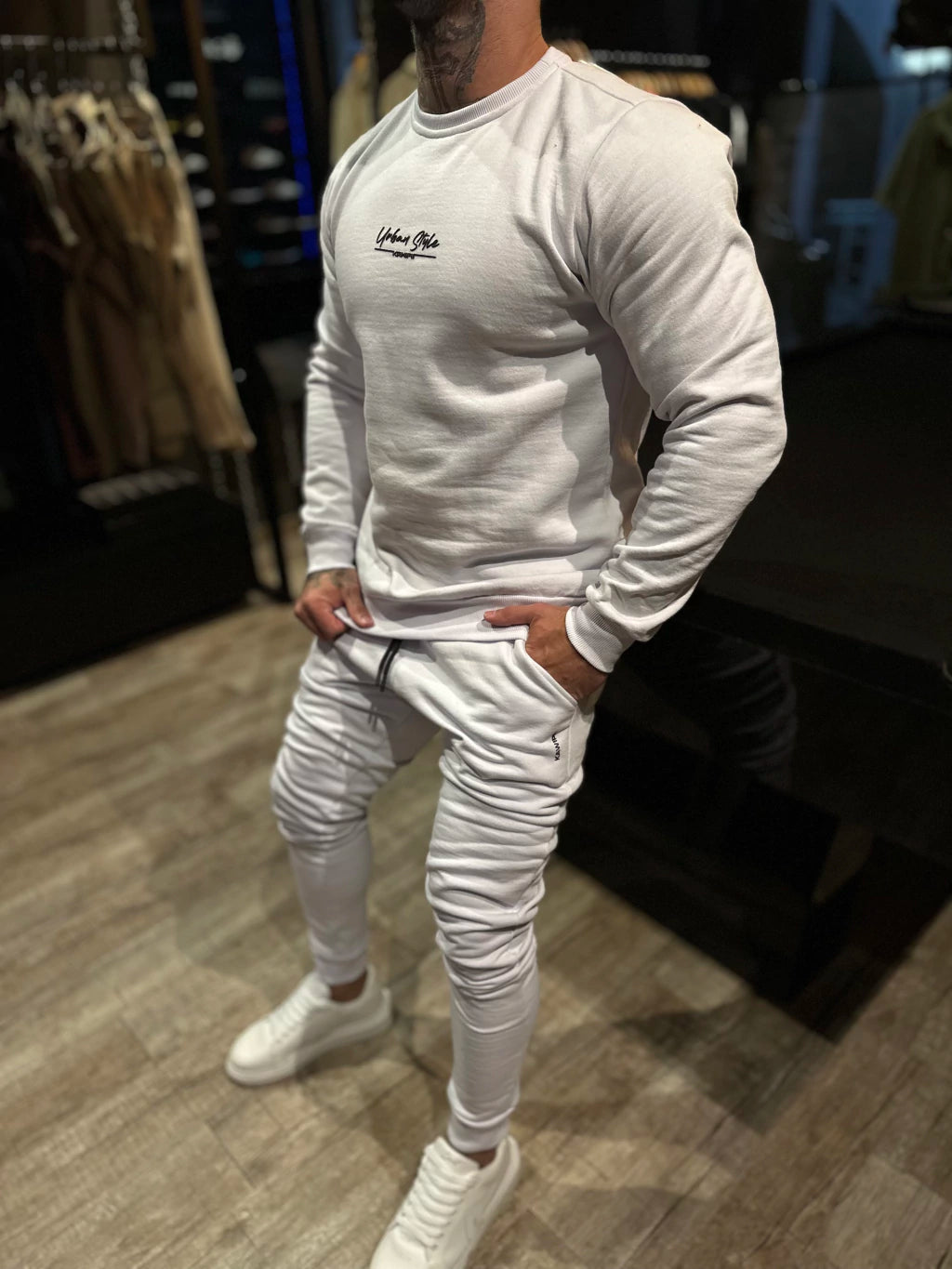 CONJUNTO MOLETOM KW WHITE