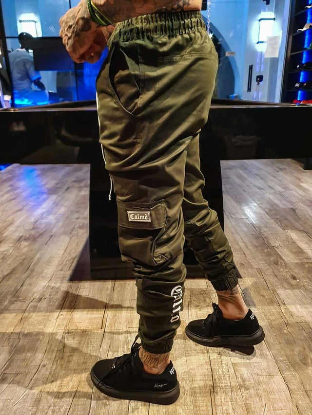 CALÇA CARGO JOGGER MILITARY GREEN